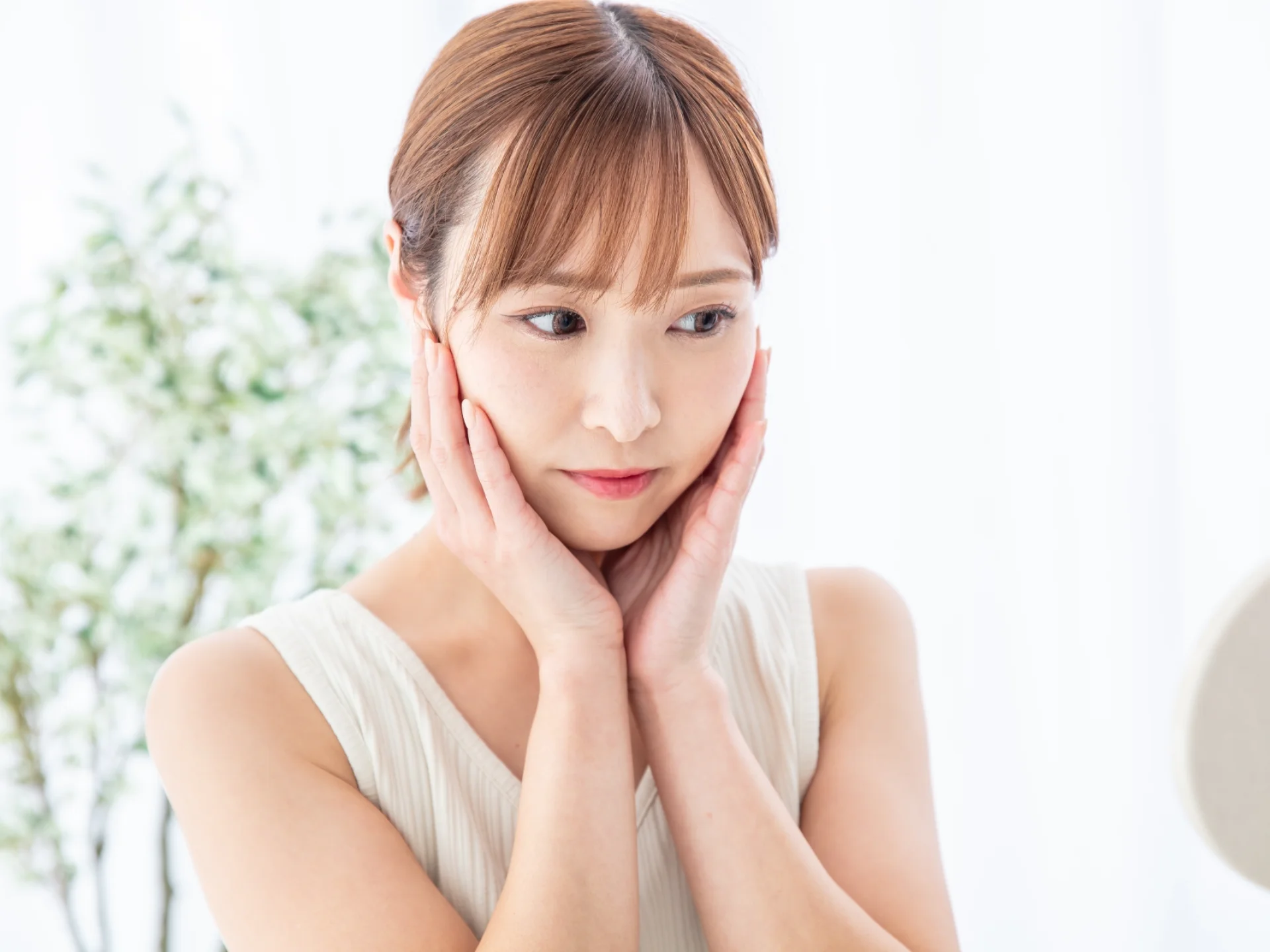 近赤外光と音響振動による施術イメージ