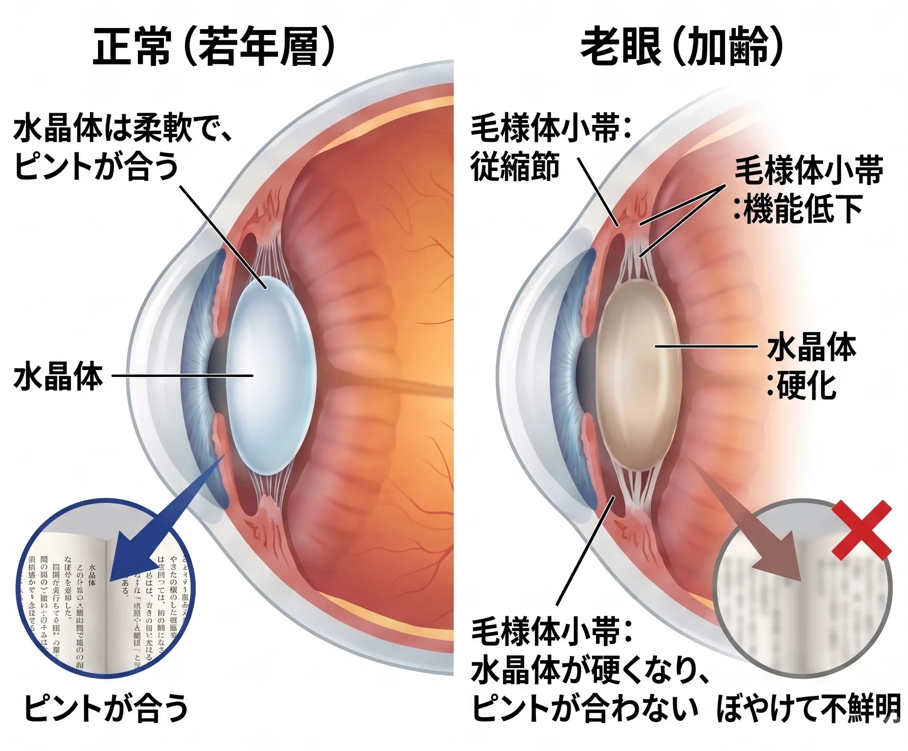 目の構造イメージ図